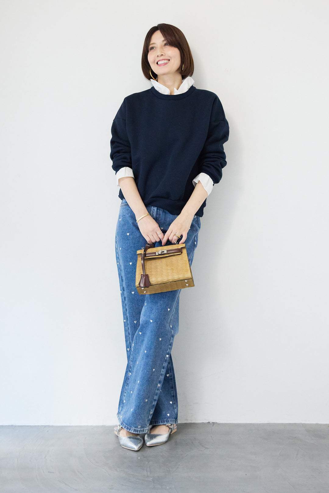 フリルレイヤードスウェットトップス