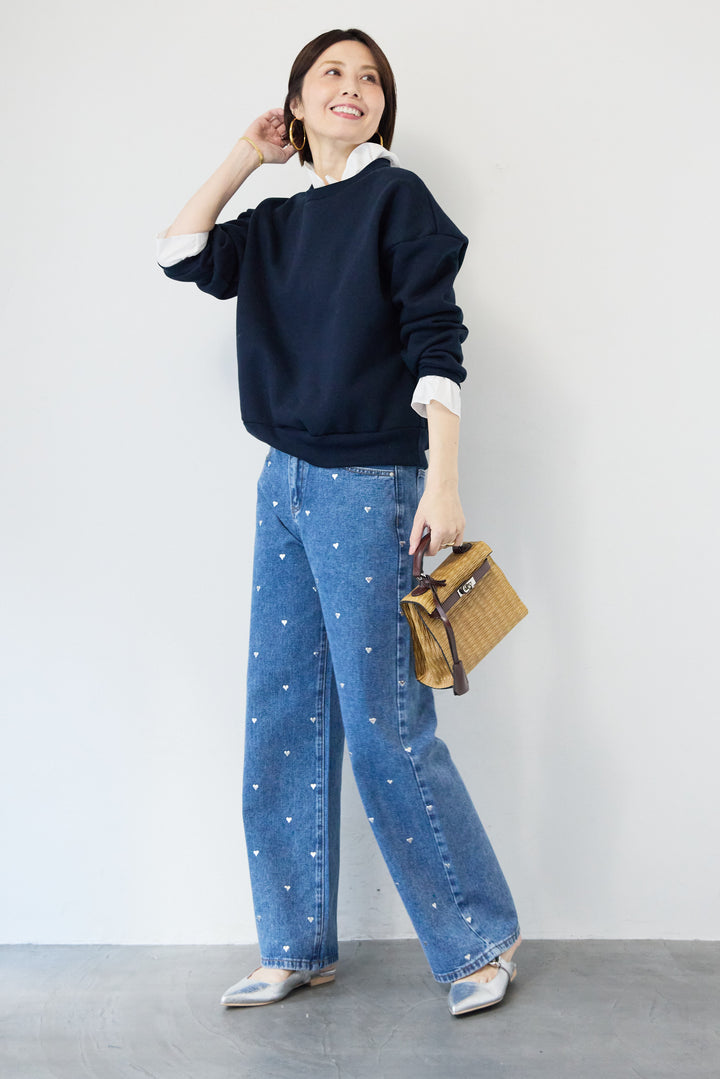 フリルレイヤードスウェットトップス