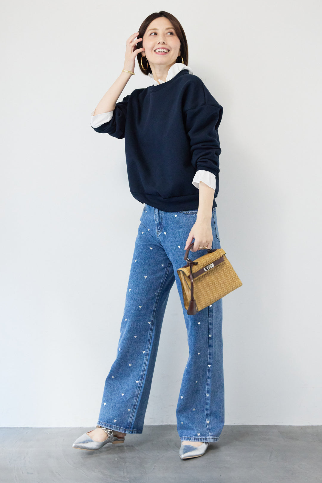 フリルレイヤードスウェットトップス