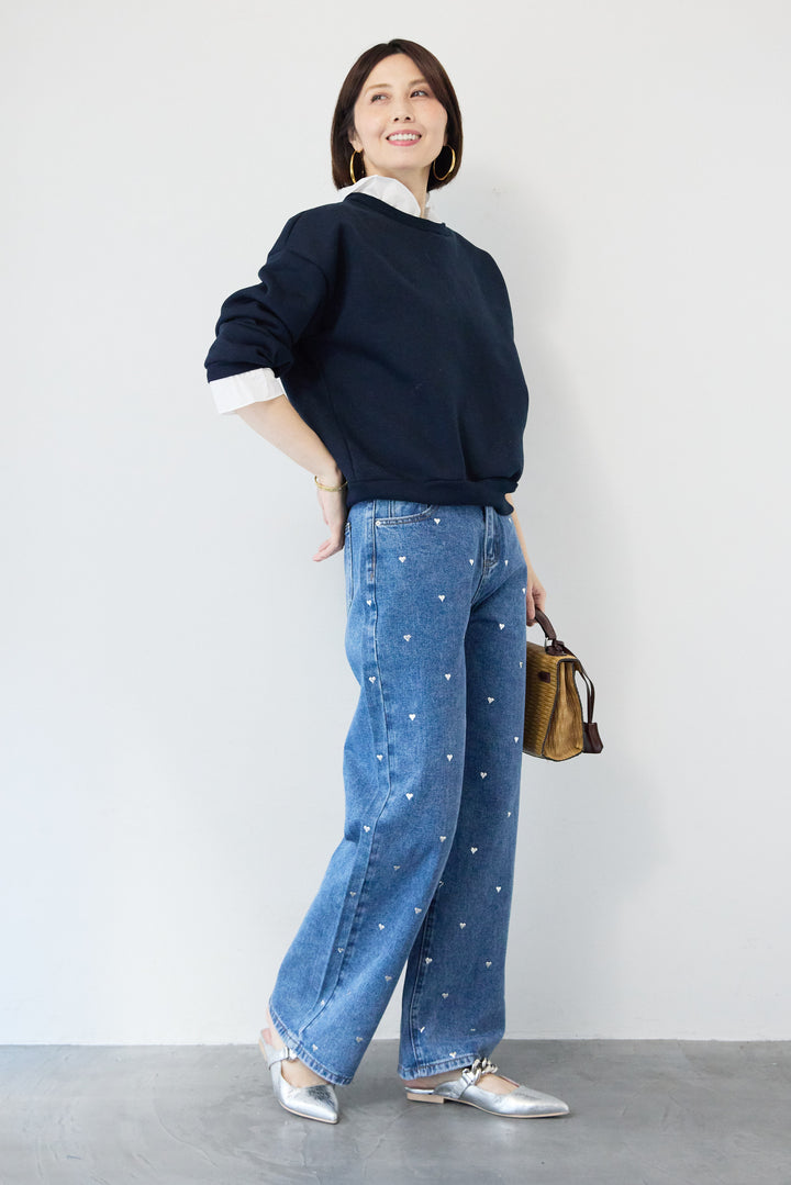 フリルレイヤードスウェットトップス