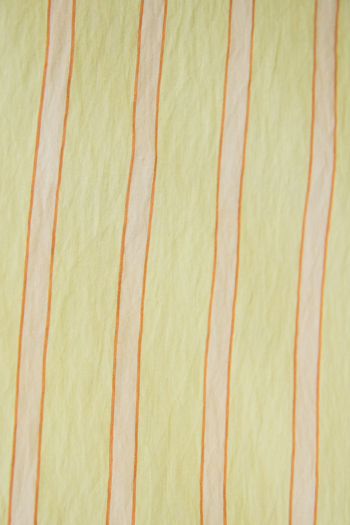 [SET]マルチストライプ切替 バンドカラー比翼ブラウス（セットアップ対応）+バイアスストライプ パネルフレアスカート（セットアップ対応）(2set)