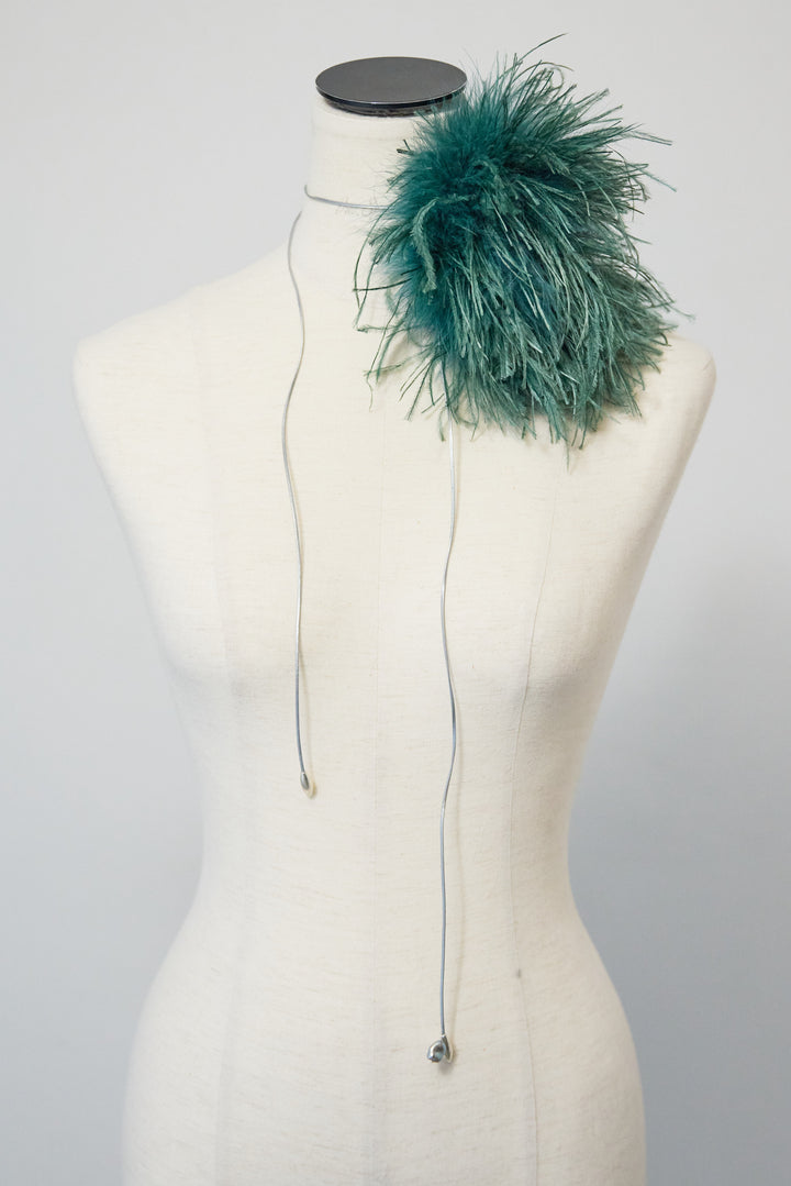 ボリュームマラボーファー コサージュ