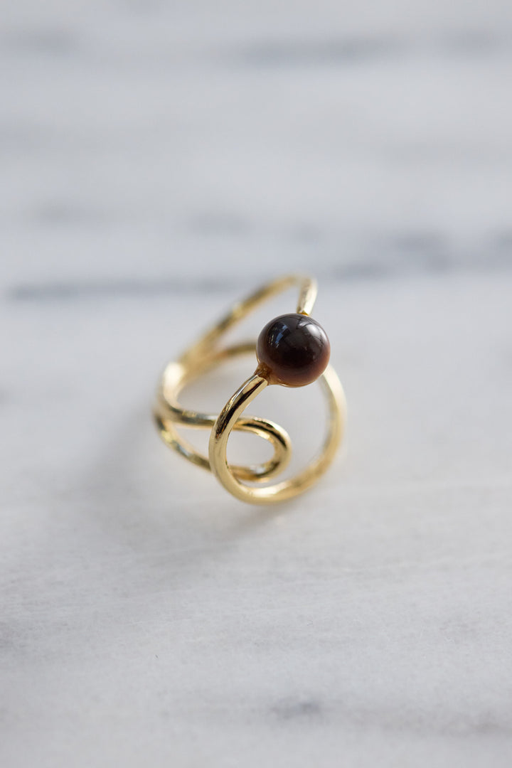 ニュアンスウェーブ ストーンリング