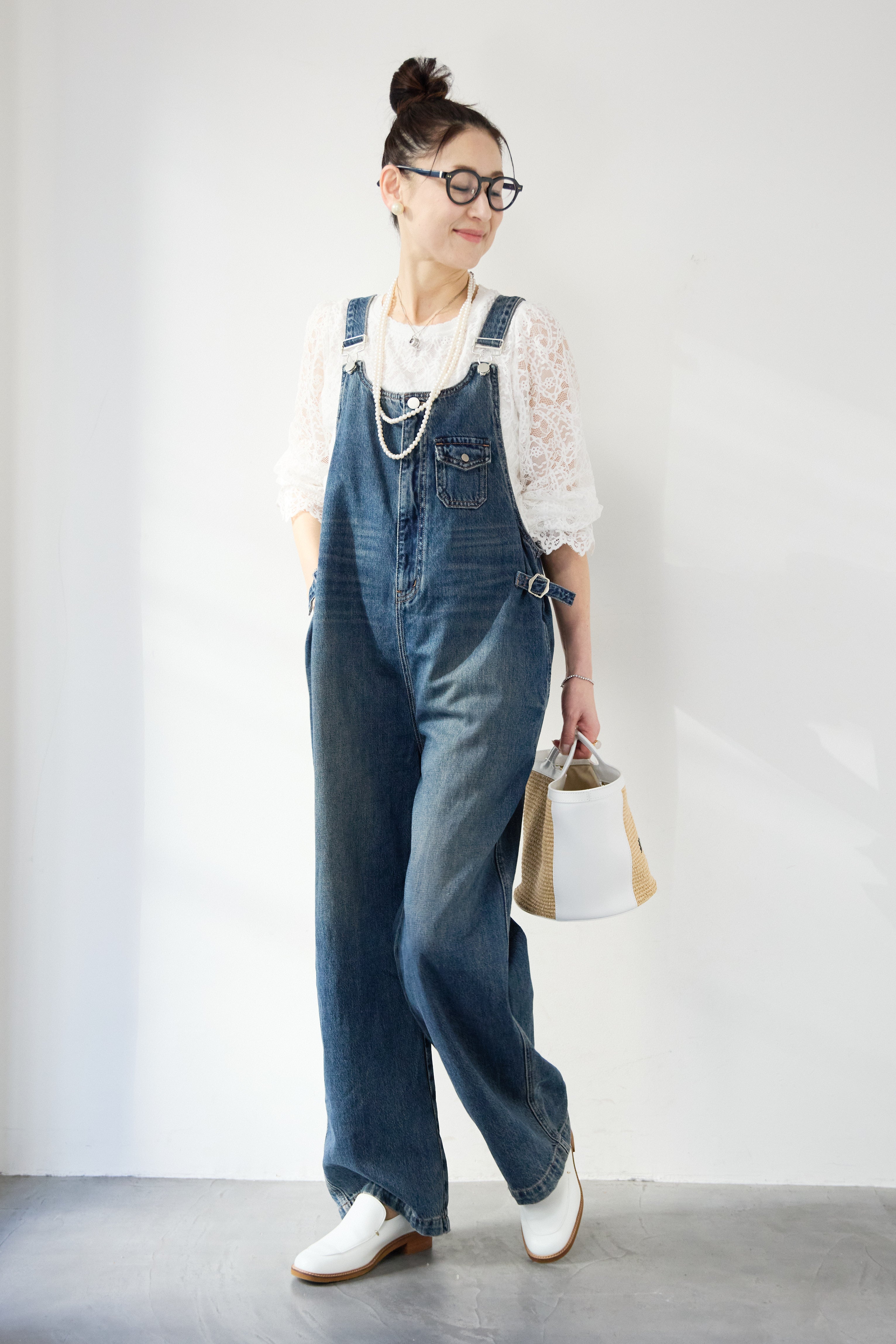 スカラップヘム レースシアーブラウス – plusotoha