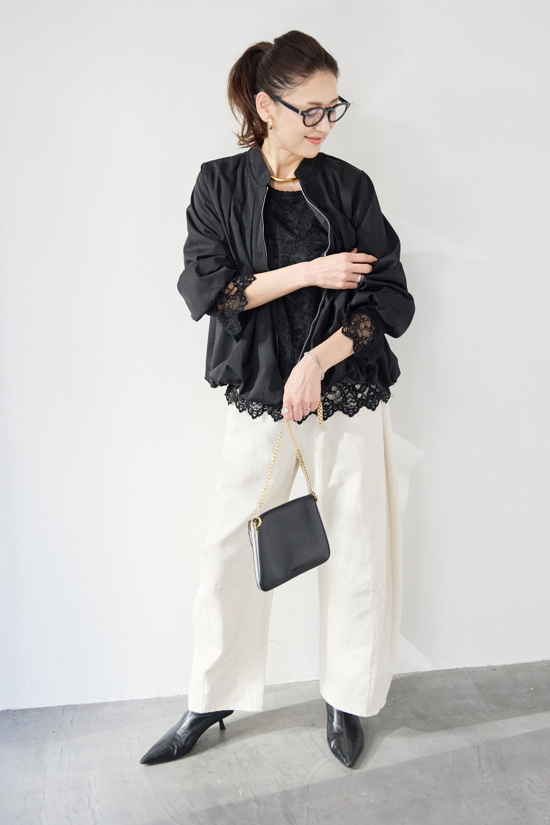 タックギャザーライトジャケット