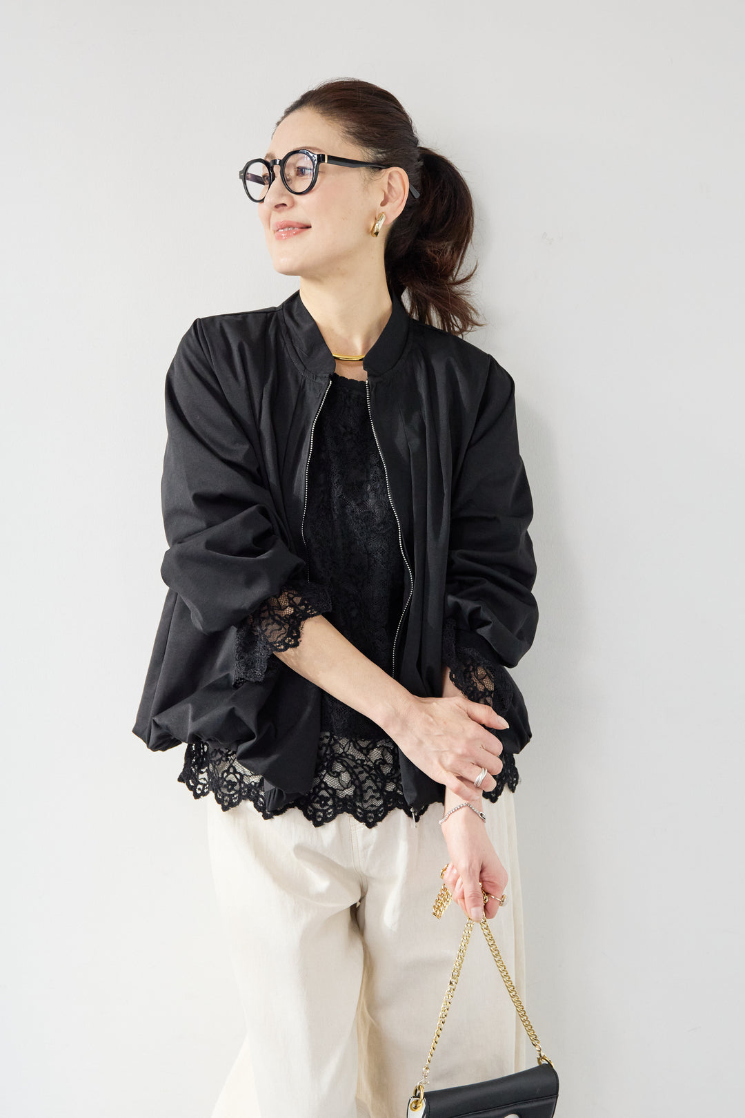 タックギャザーライトジャケット