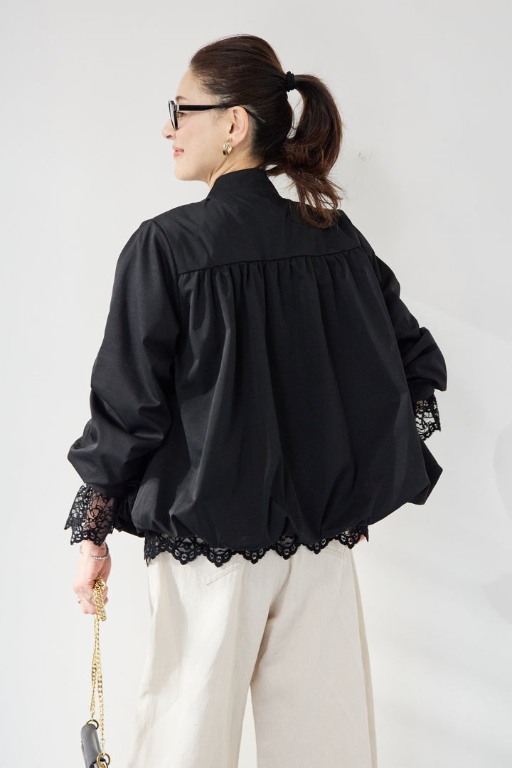 [SET]タックギャザーライトジャケット+リネンデニムカーブパンツ(2set)