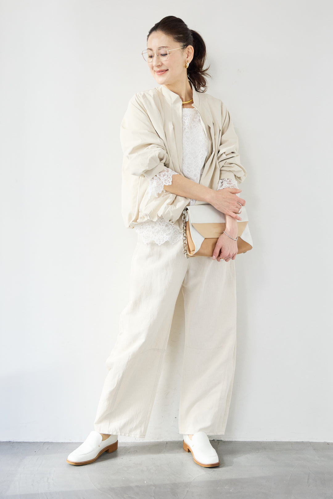 タックギャザーライトジャケット