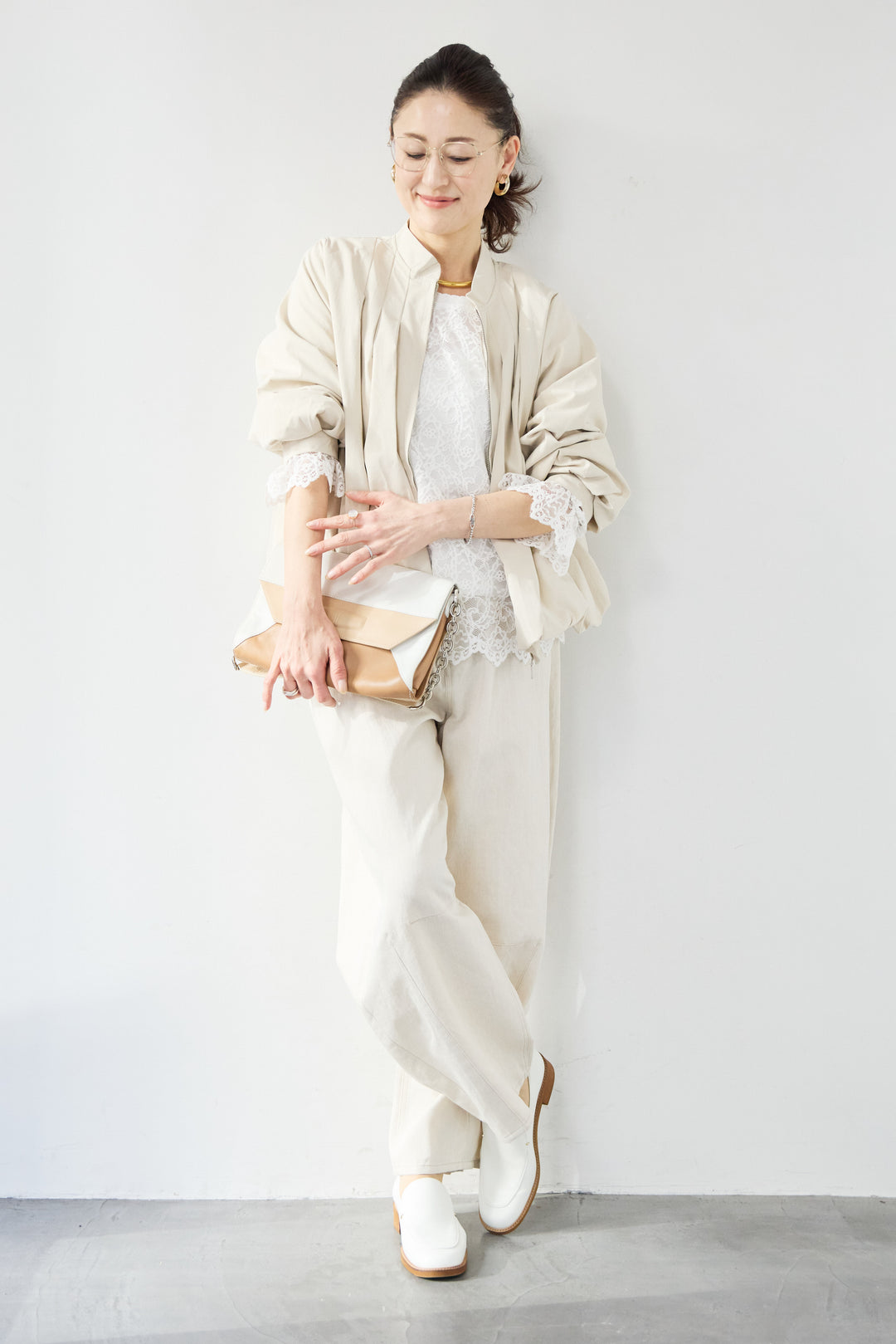 タックギャザーライトジャケット