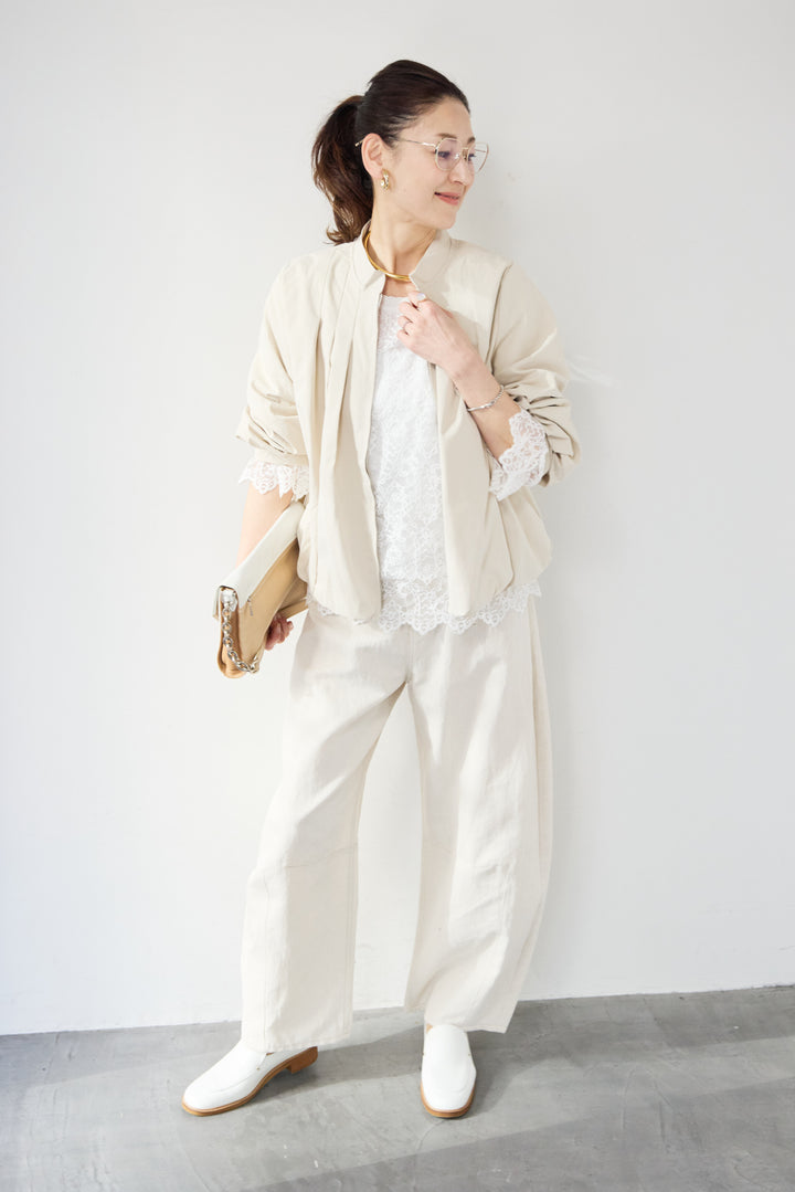 タックギャザーライトジャケット