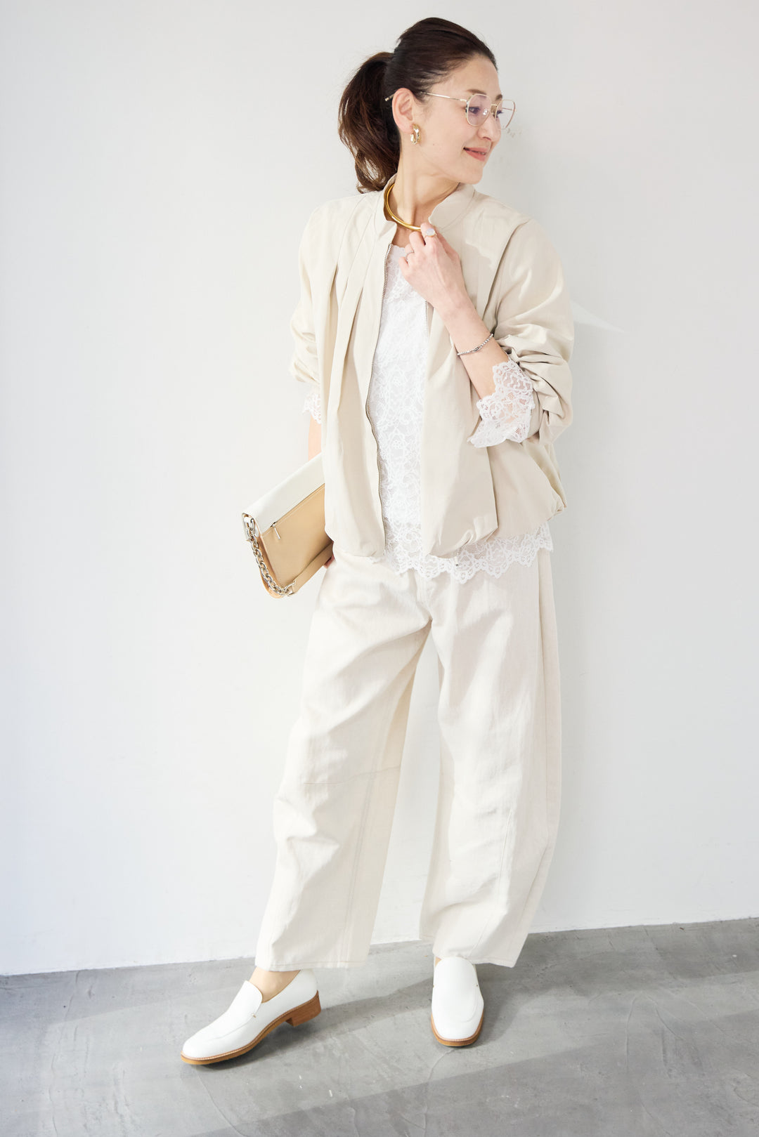 タックギャザーライトジャケット