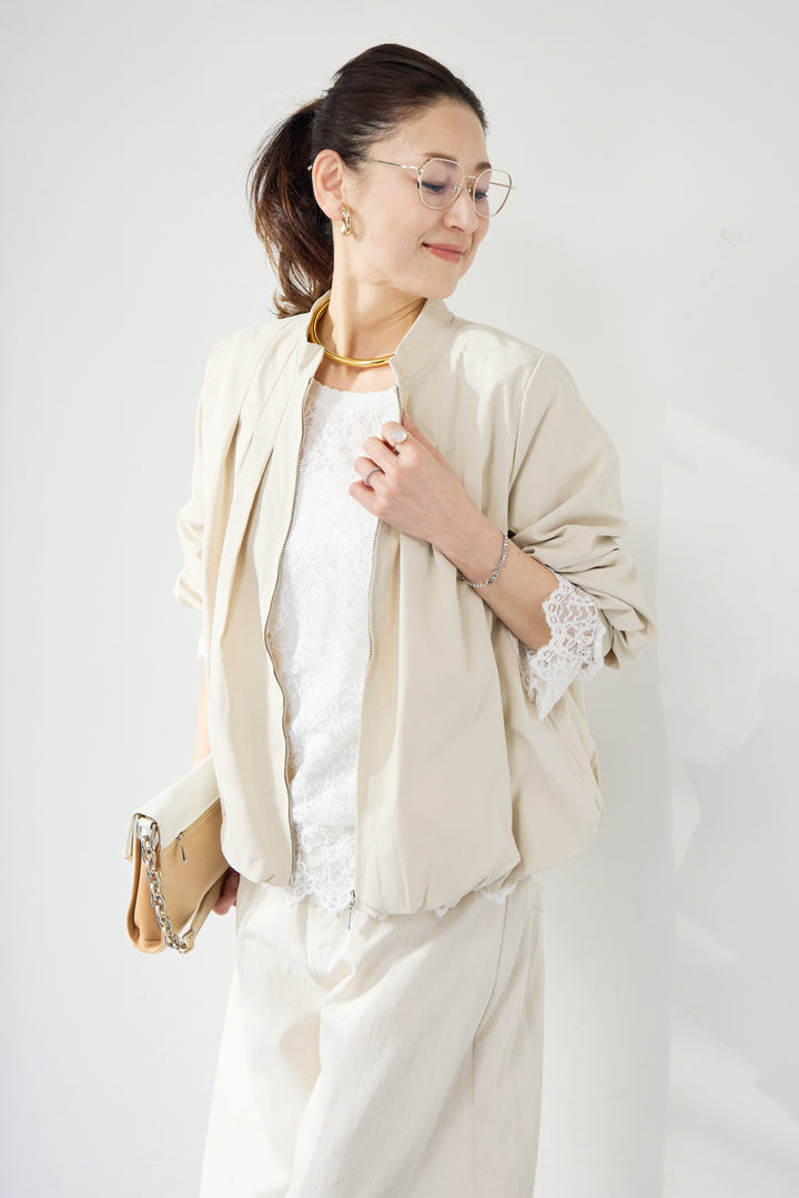 タックギャザーライトジャケット