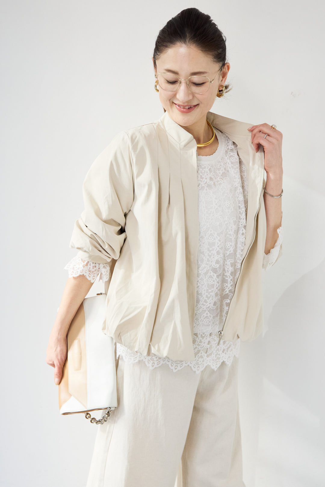 タックギャザーライトジャケット