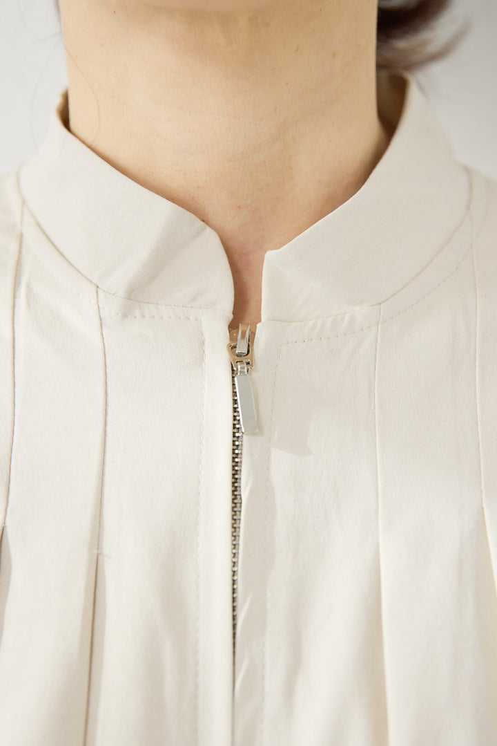 [SET]タックギャザーライトジャケット+リネンデニムカーブパンツ(2set)