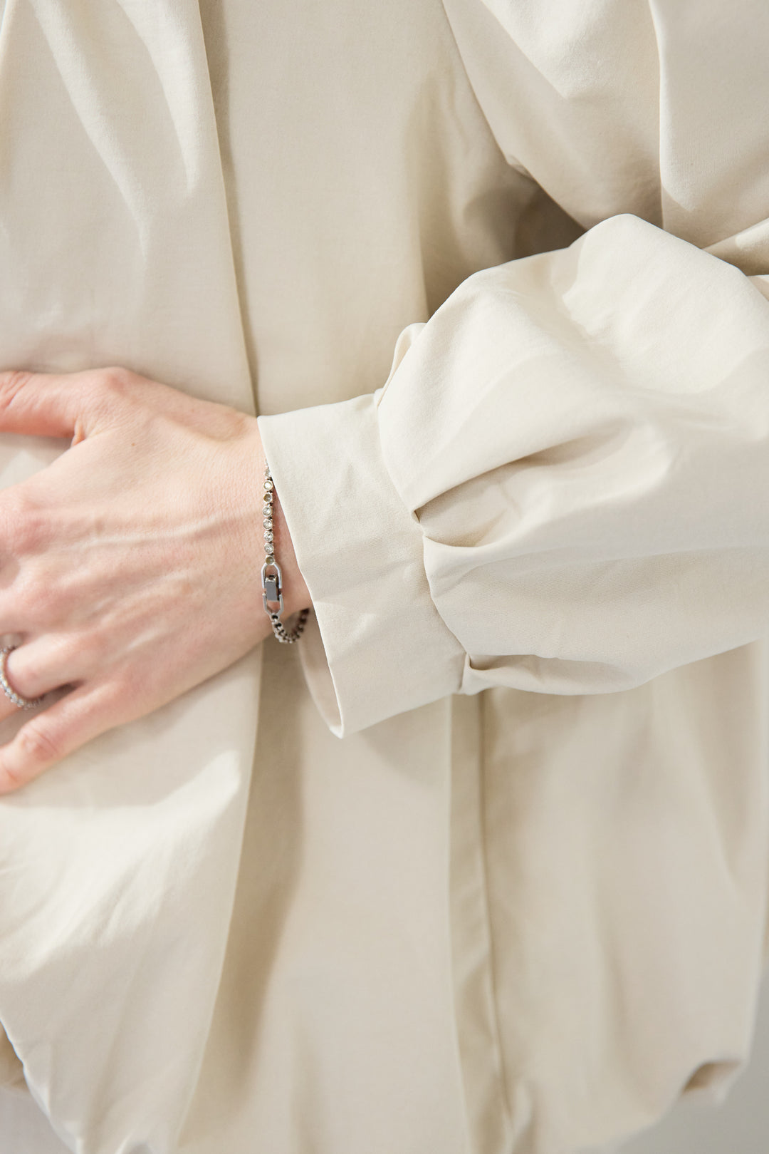 [SET]タックギャザーライトジャケット+リネンデニムカーブパンツ(2set)