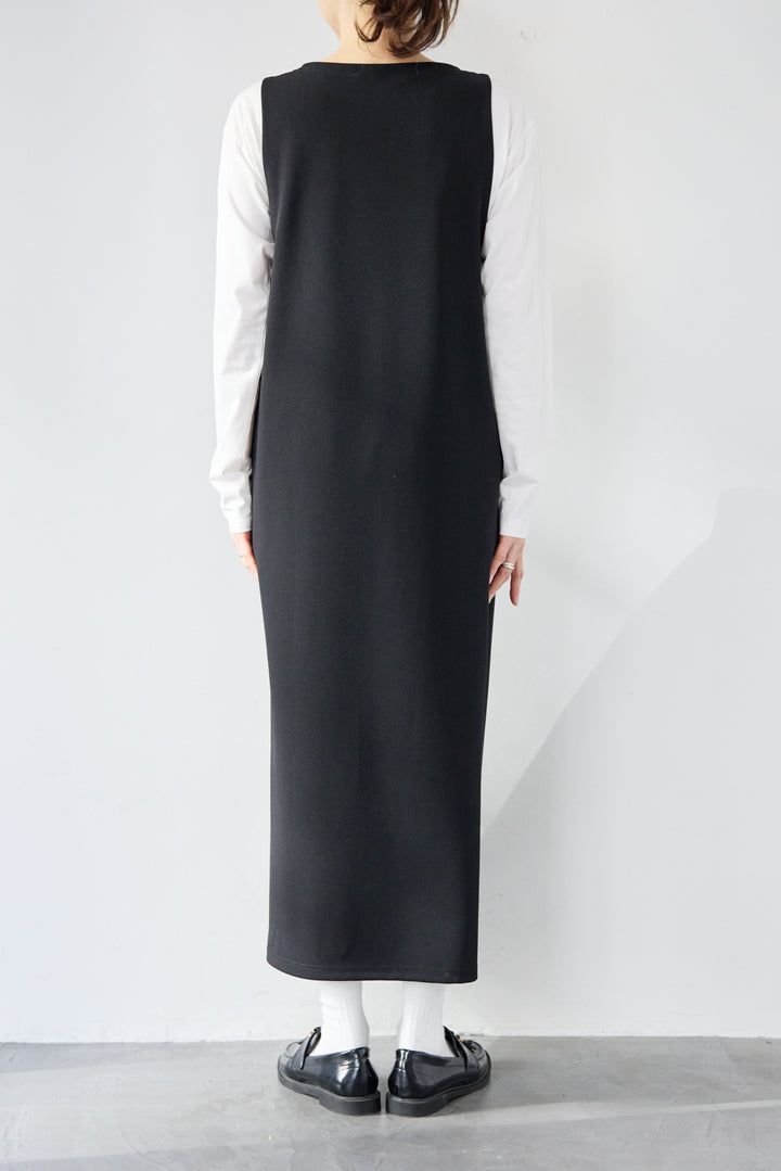 ロゴロンT付き Vネックジャンパースカートセット