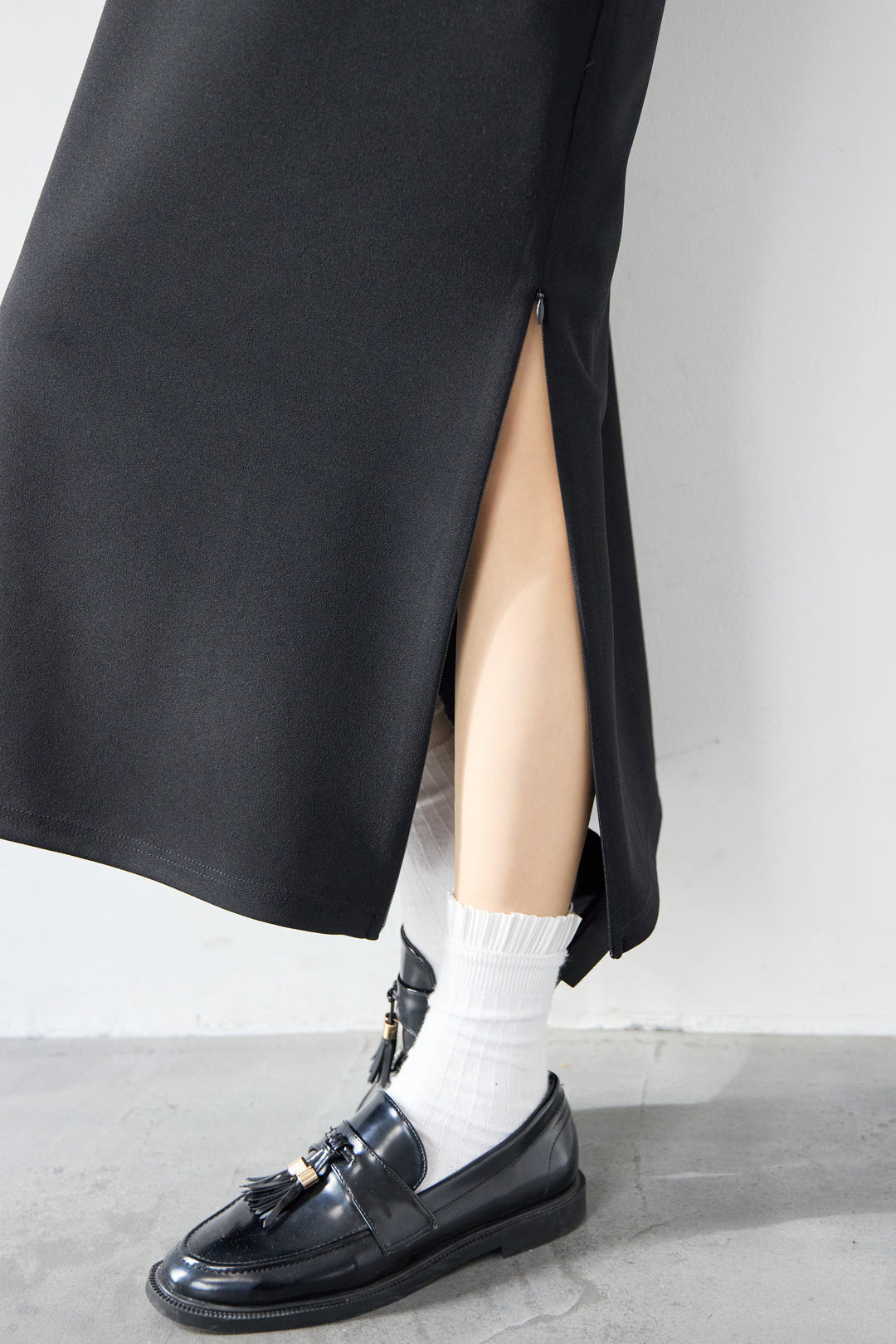 ロゴロンT付き Vネックジャンパースカートセット