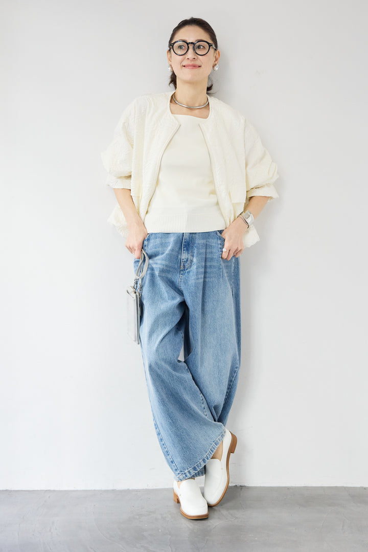 ふくれジャガードバルーンブルゾン