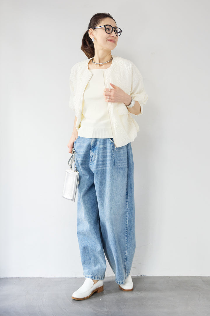 ふくれジャガードバルーンブルゾン