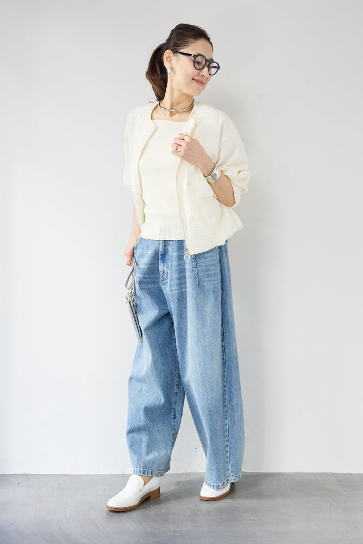 ふくれジャガードバルーンブルゾン