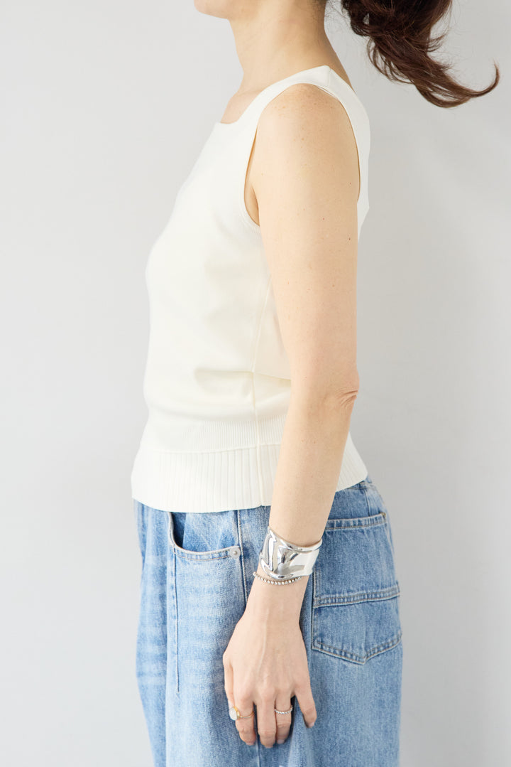 【前後2WAY】スクエアニットタンク