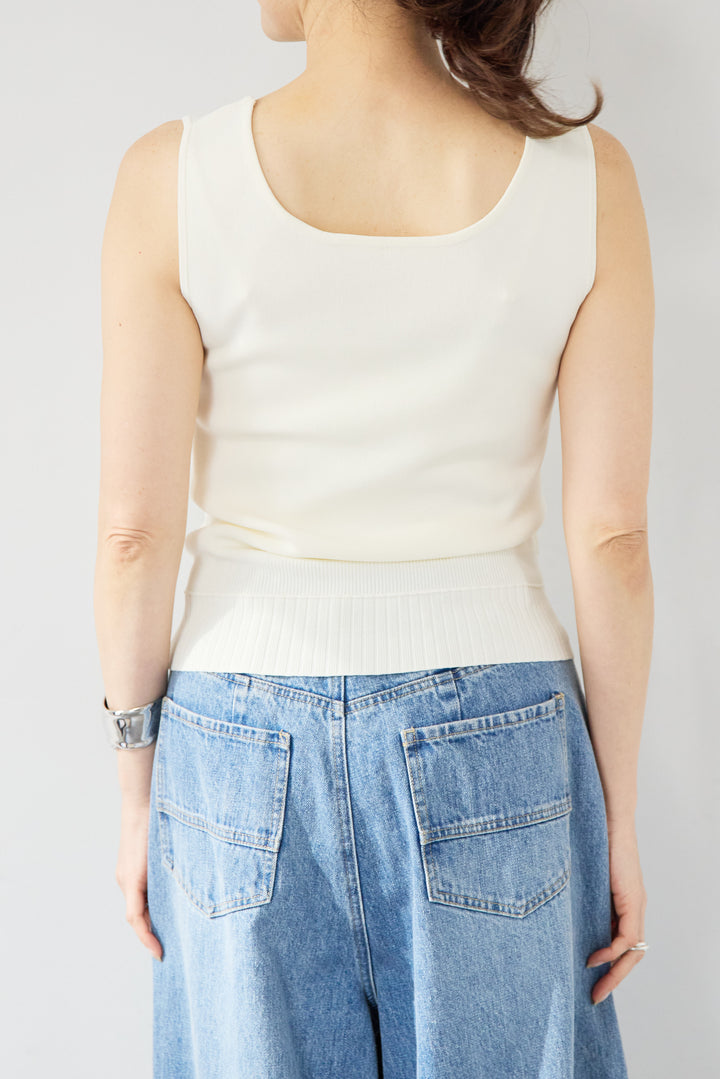 【前後2WAY】スクエアニットタンク