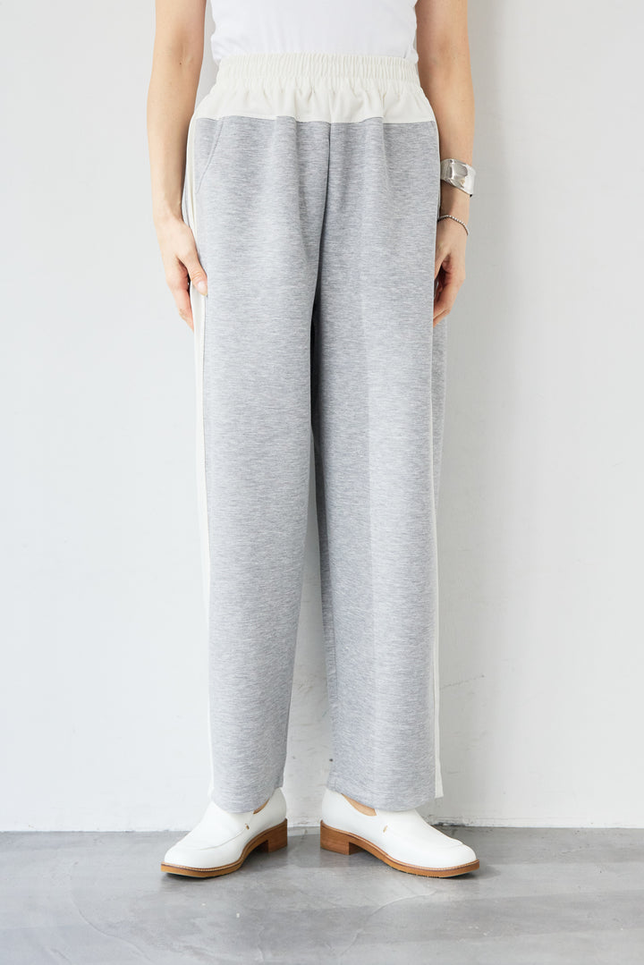 異素材切替サイドラインパンツ