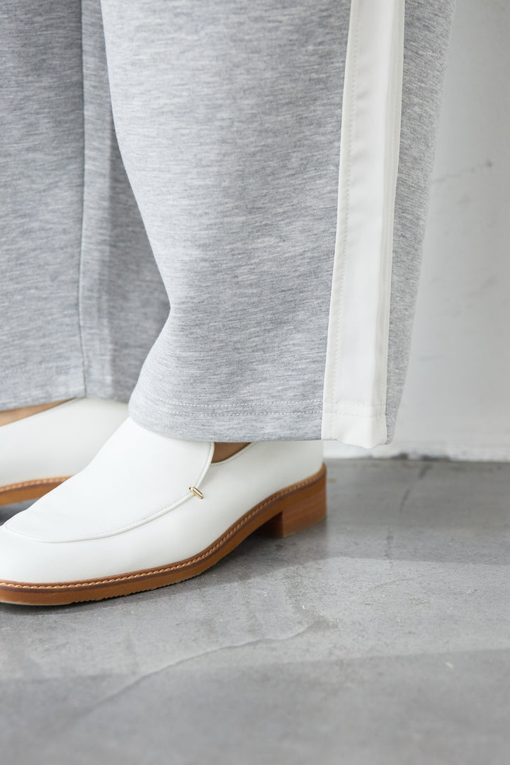 異素材切替サイドラインパンツ