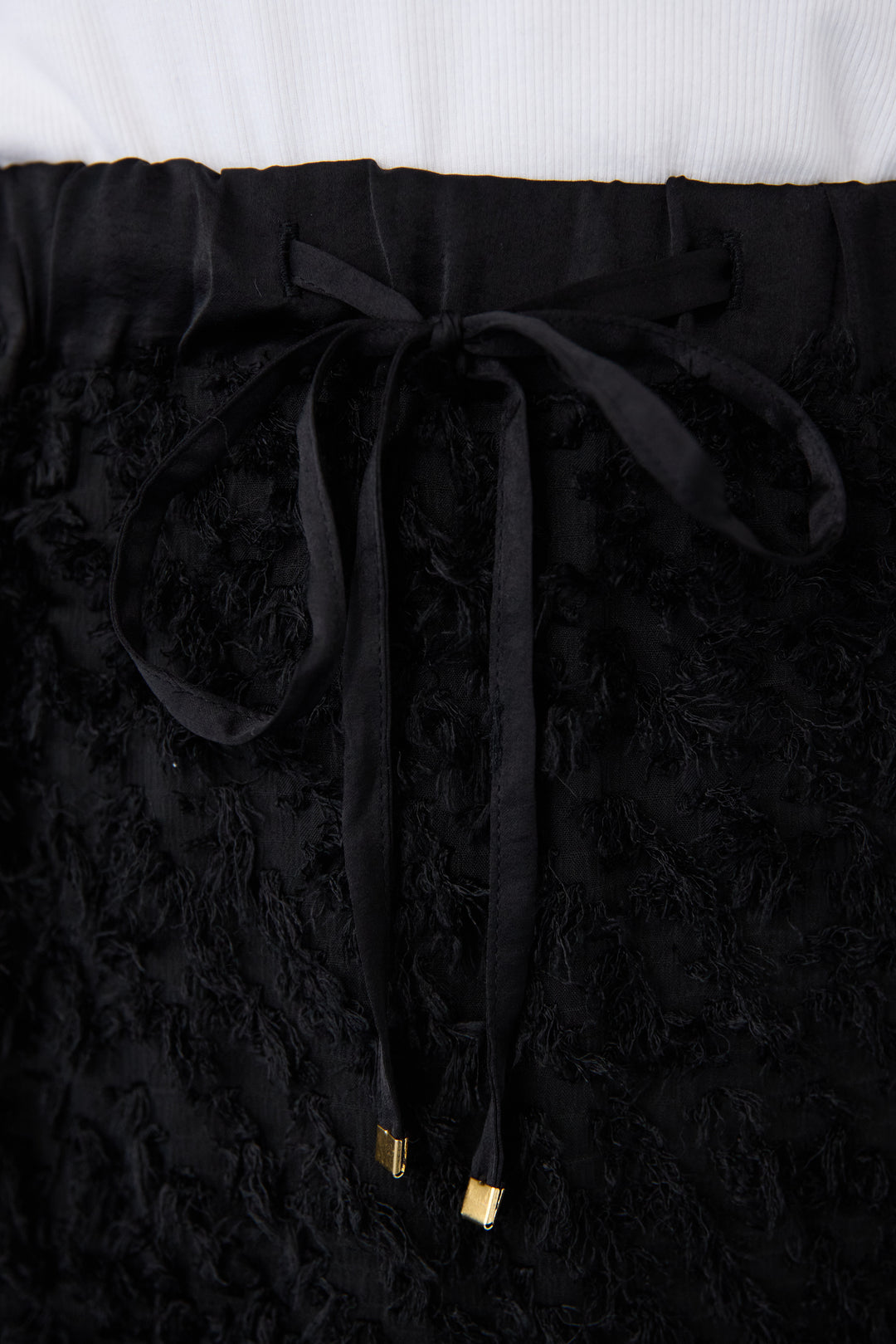 フリンジジャガード ティアードスカート