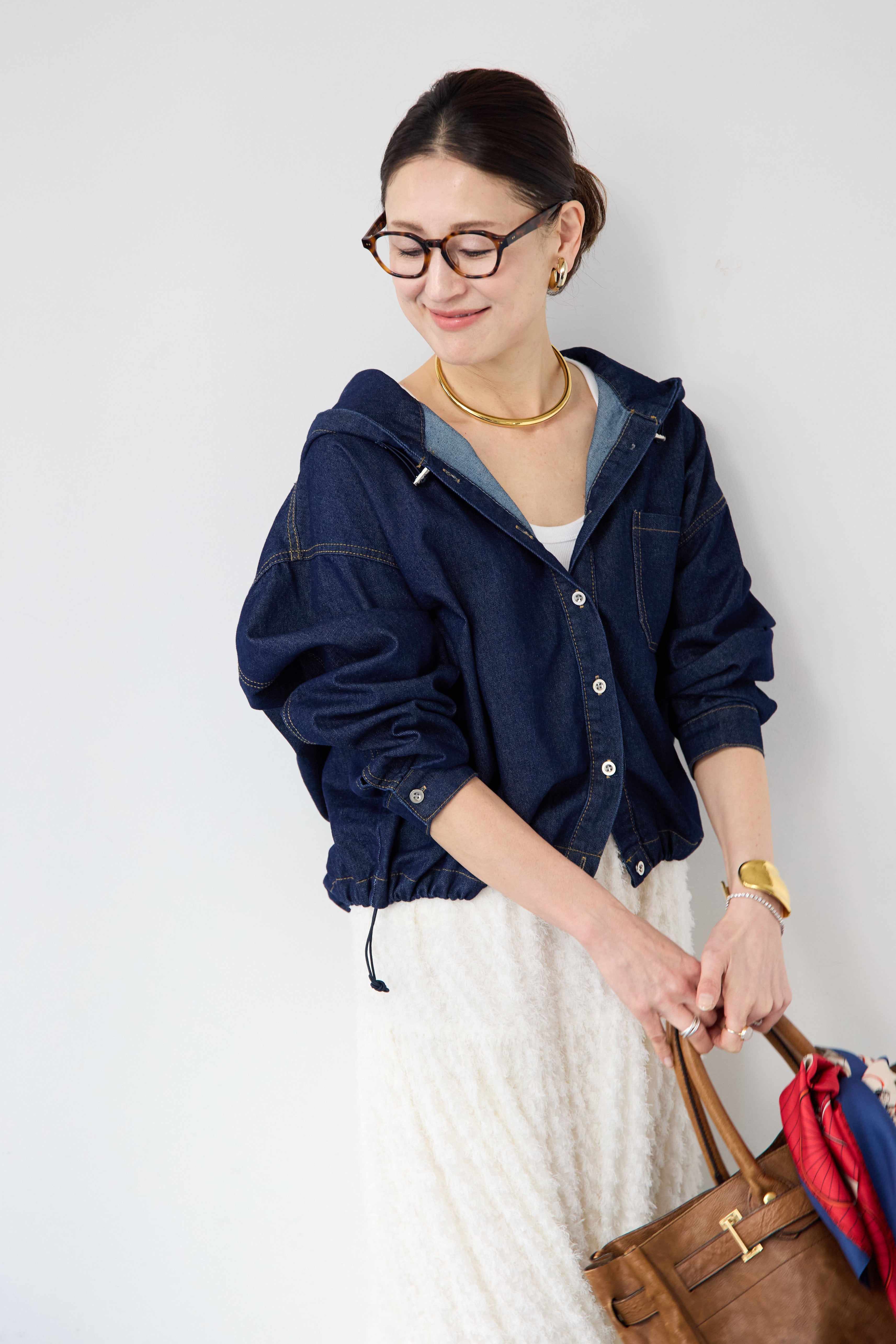 デニムフード シャツブルゾン – plusotoha