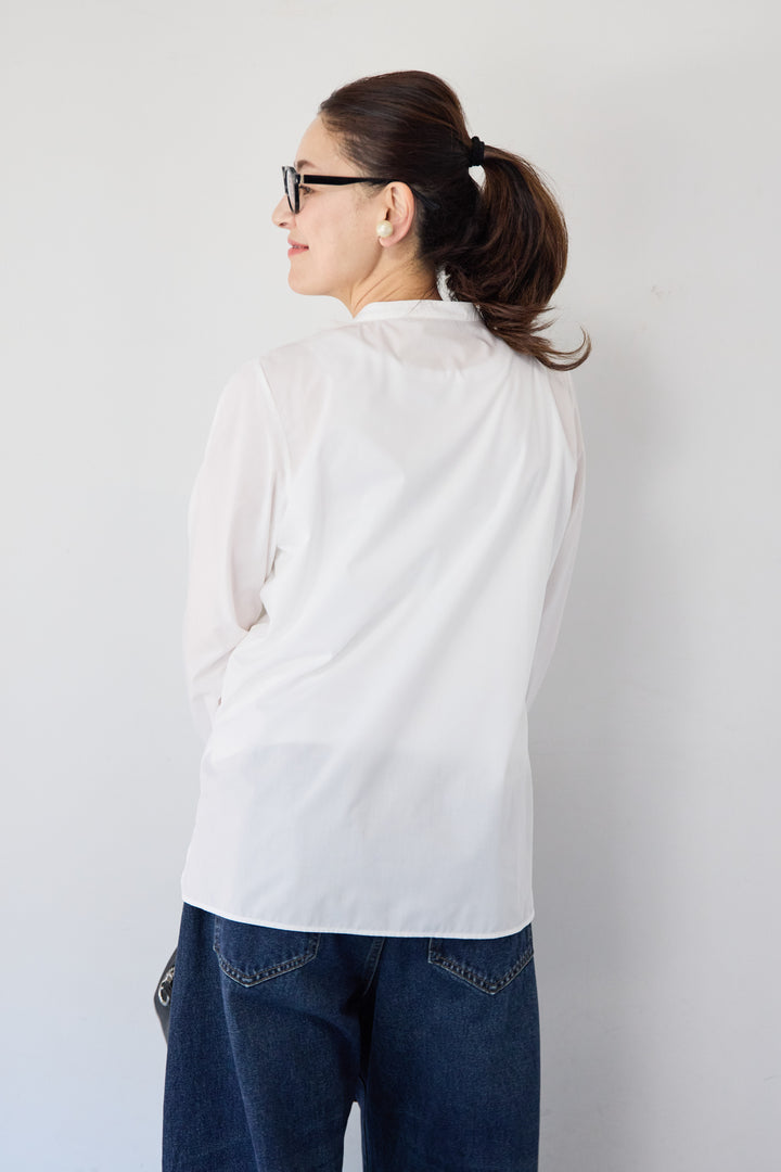 チュールフリルブラウス