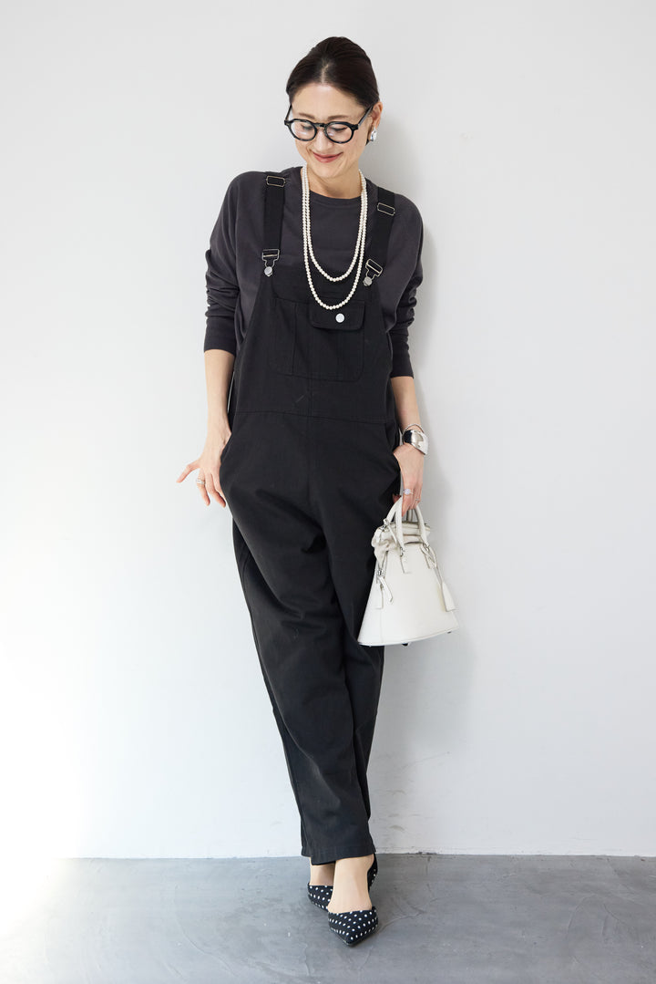 フロントポケット サロペットパンツ