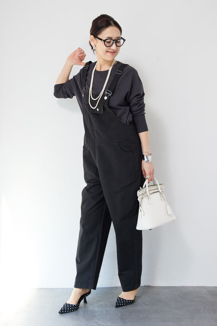 フロントポケット サロペットパンツ