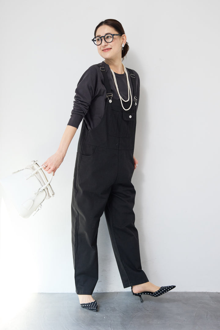 フロントポケット サロペットパンツ