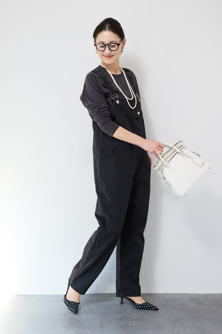 フロントポケット サロペットパンツ