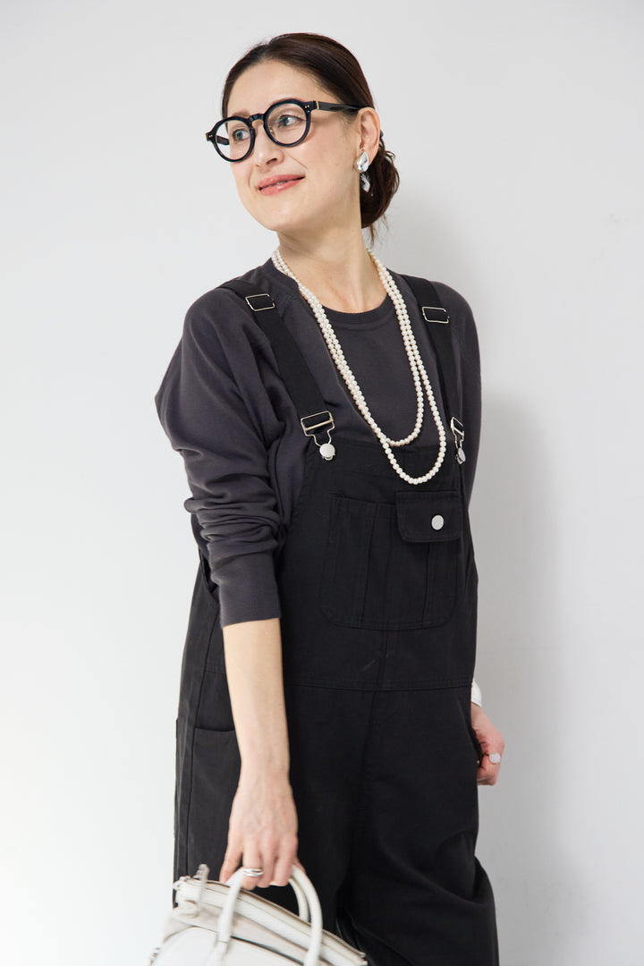 フロントポケット サロペットパンツ