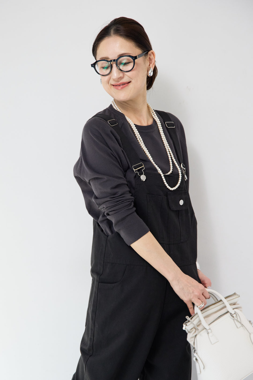 フロントポケット サロペットパンツ