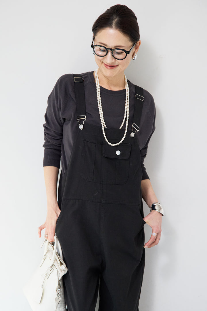 フロントポケット サロペットパンツ