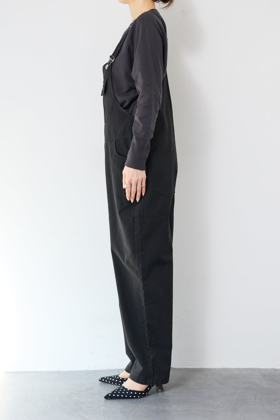 フロントポケット サロペットパンツ