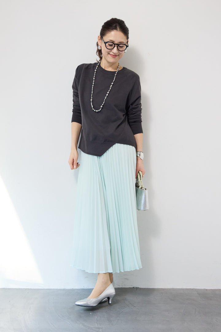 ポリエステルボイルプリーツスカート