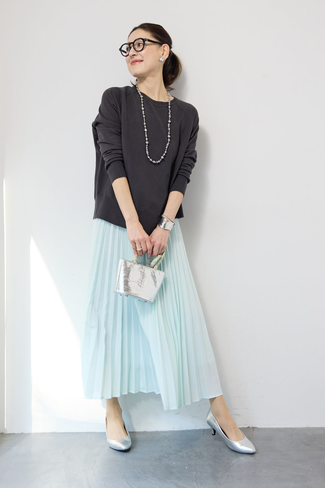 ポリエステルボイルプリーツスカート