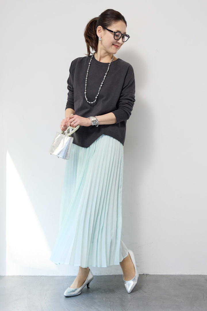 ポリエステルボイルプリーツスカート