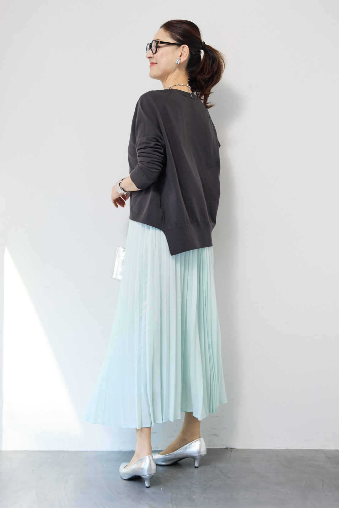 ポリエステルボイルプリーツスカート