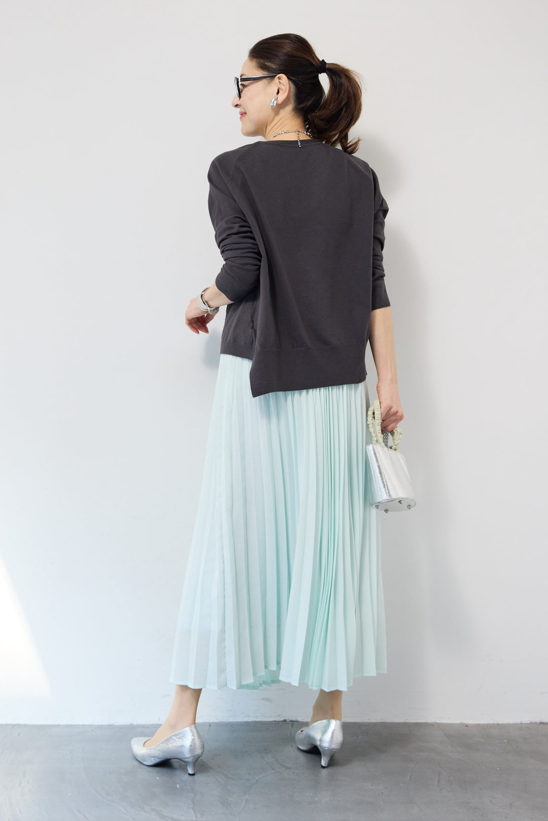 ポリエステルボイルプリーツスカート