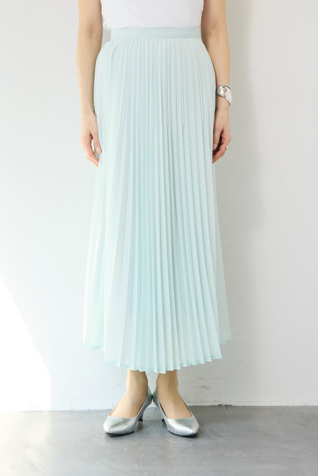 ポリエステルボイルプリーツスカート