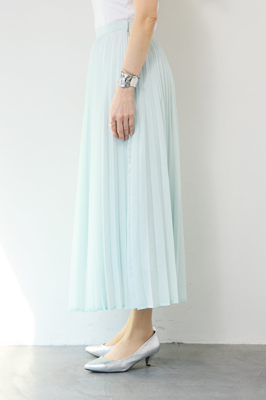 ポリエステルボイルプリーツスカート