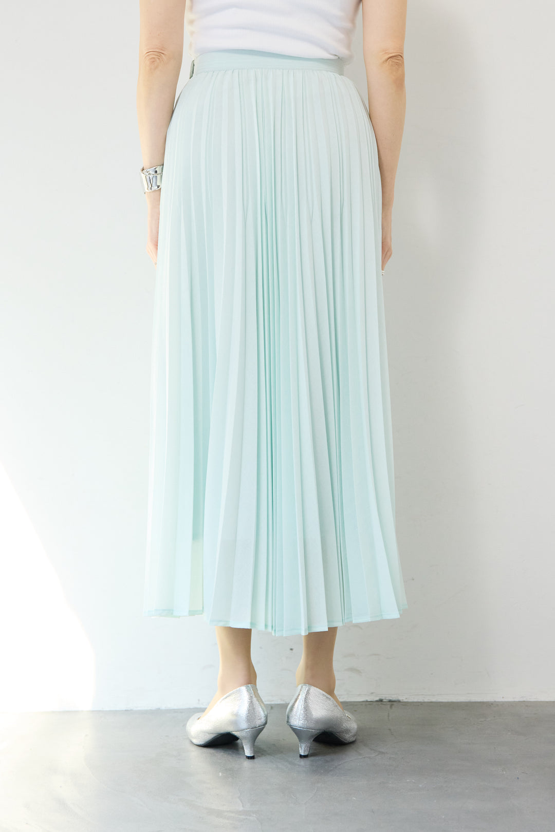 ポリエステルボイルプリーツスカート