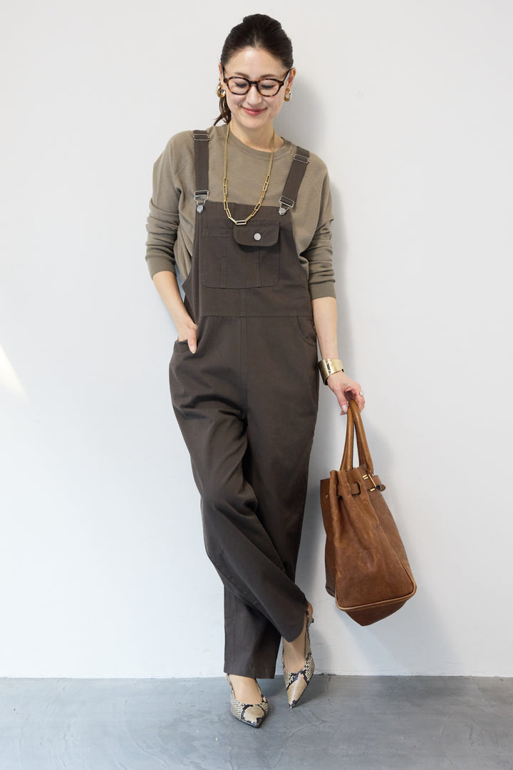 フロントポケット サロペットパンツ