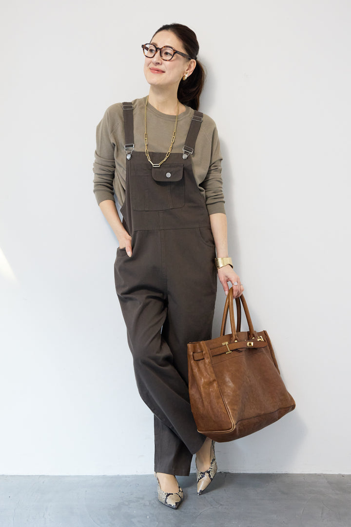 フロントポケット サロペットパンツ