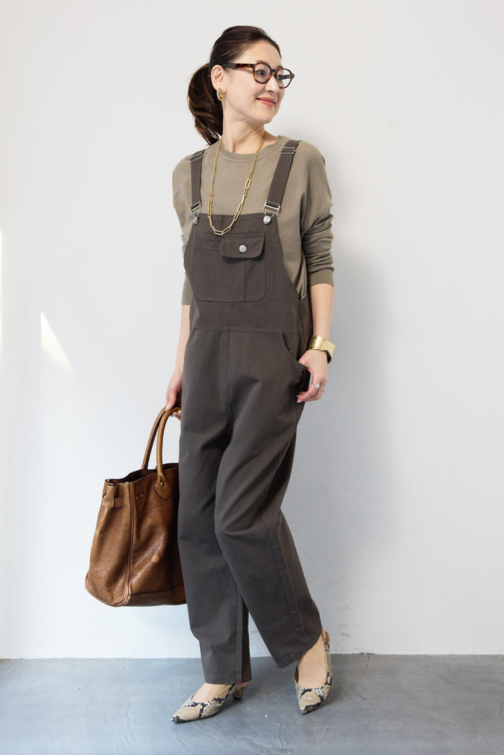 フロントポケット サロペットパンツ